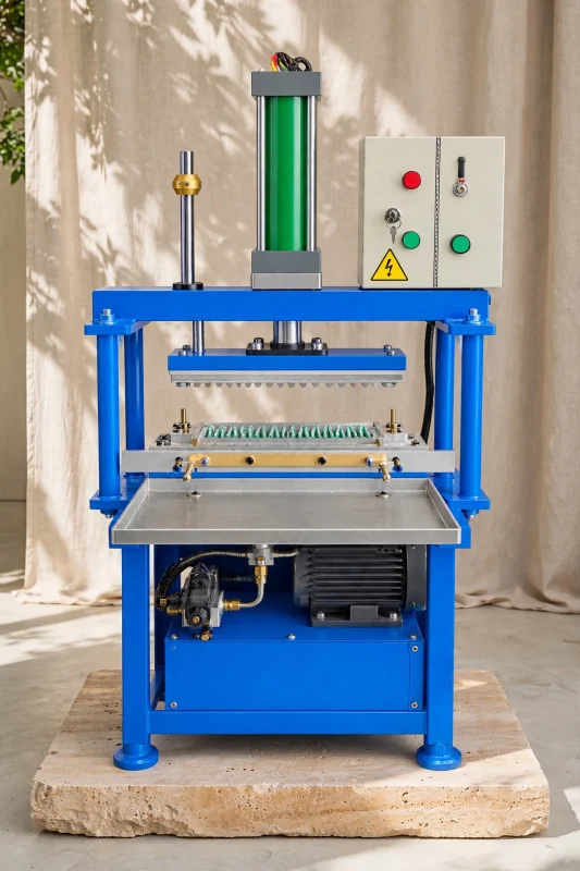 Sambrani cup machine with single cylinder